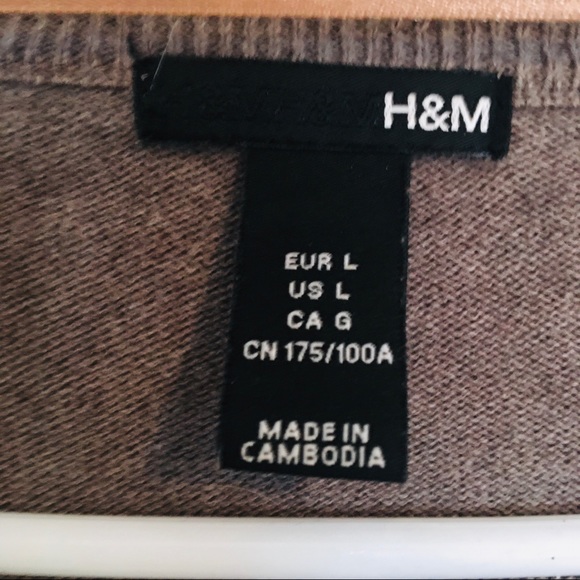 H&M argyle cardigan large - Picture 4 of 4